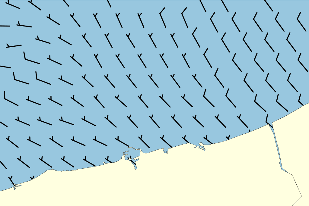 Kaart van de haven