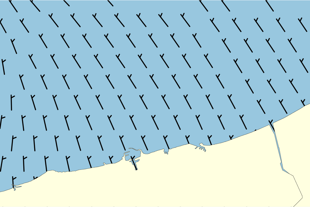 Kaart van de haven