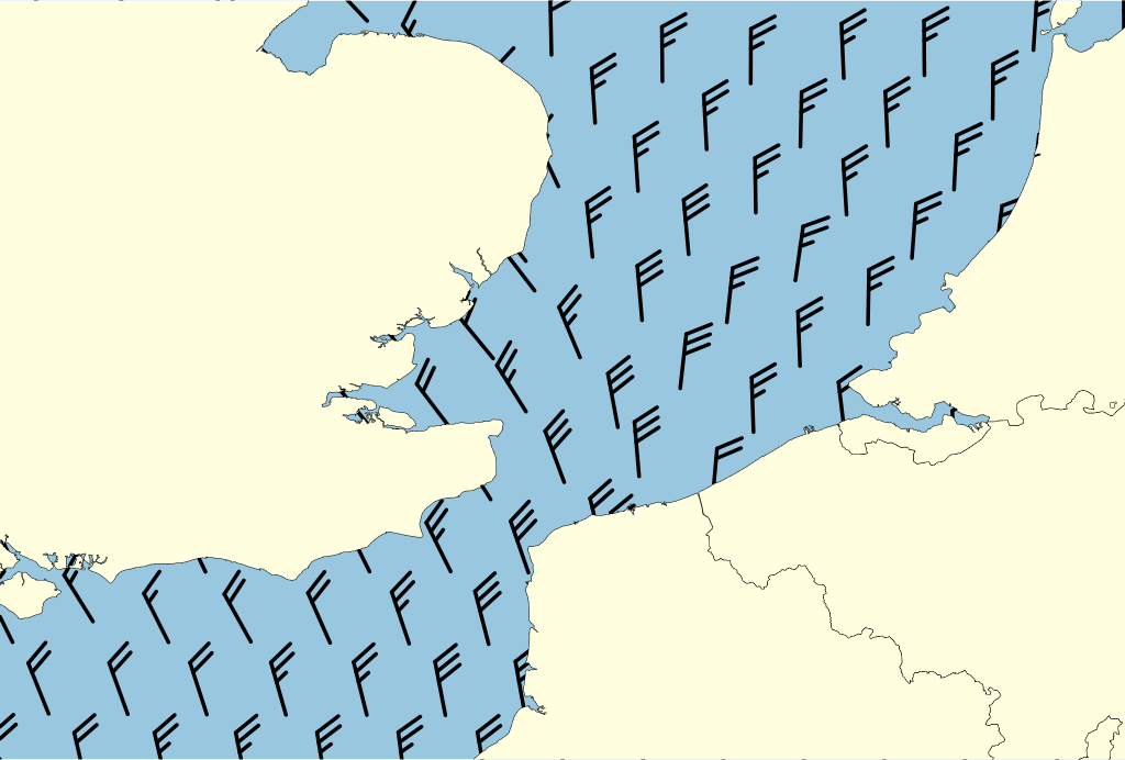 Beeld van het kustgebied