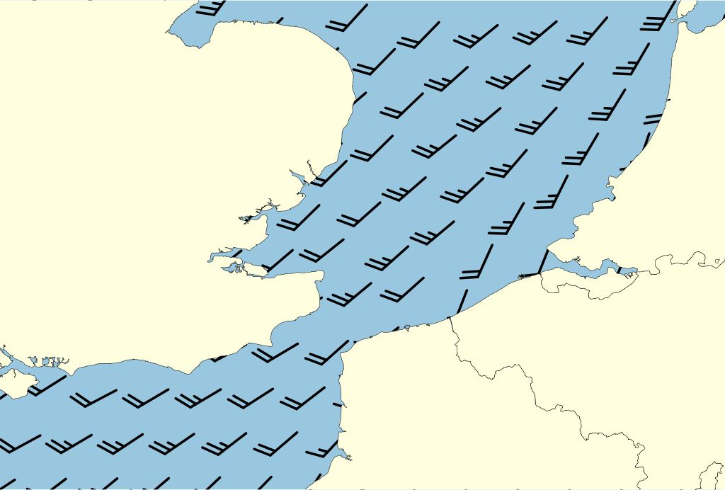 Beeld van het kustgebied