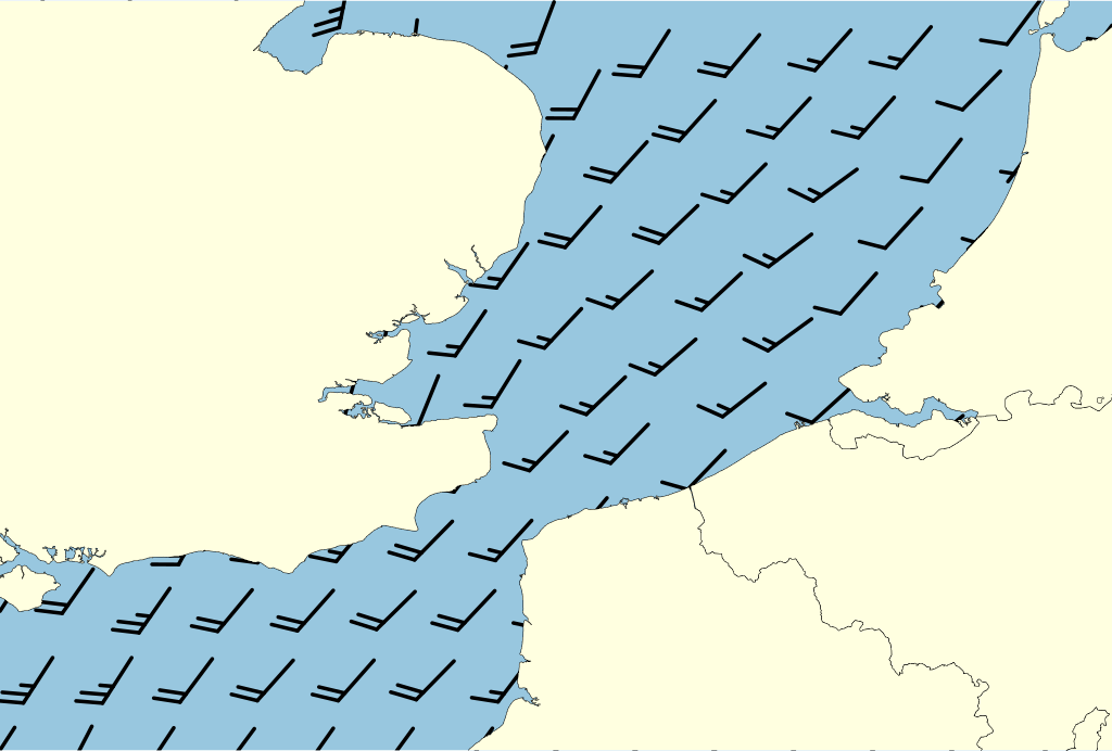 Beeld van het kustgebied