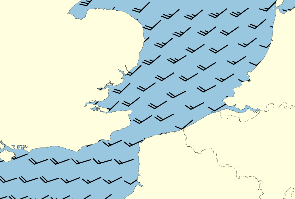 Beeld van het kustgebied