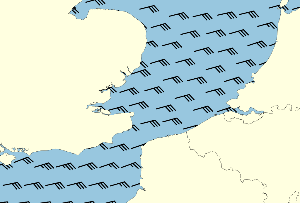 Beeld van het kustgebied