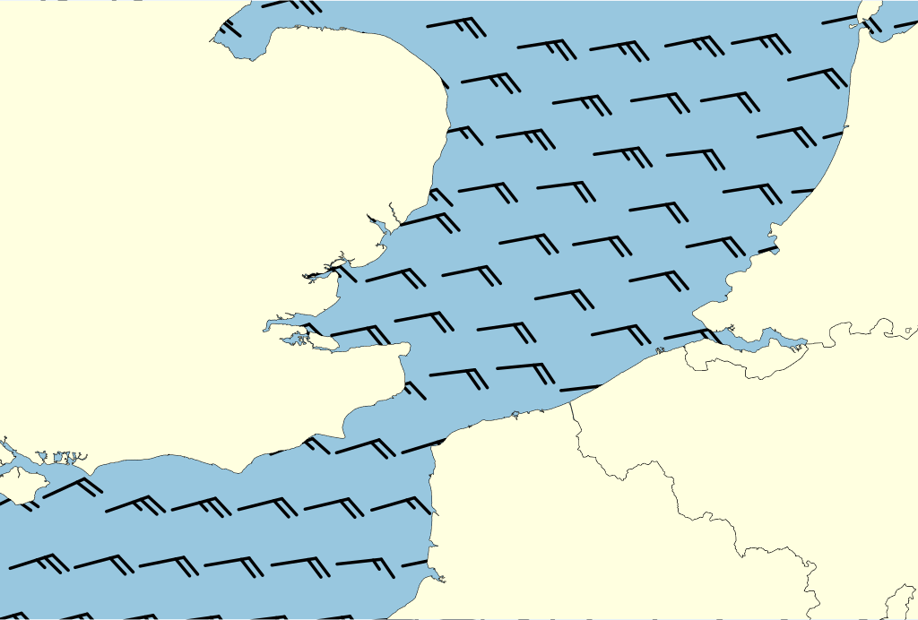 Beeld van het kustgebied