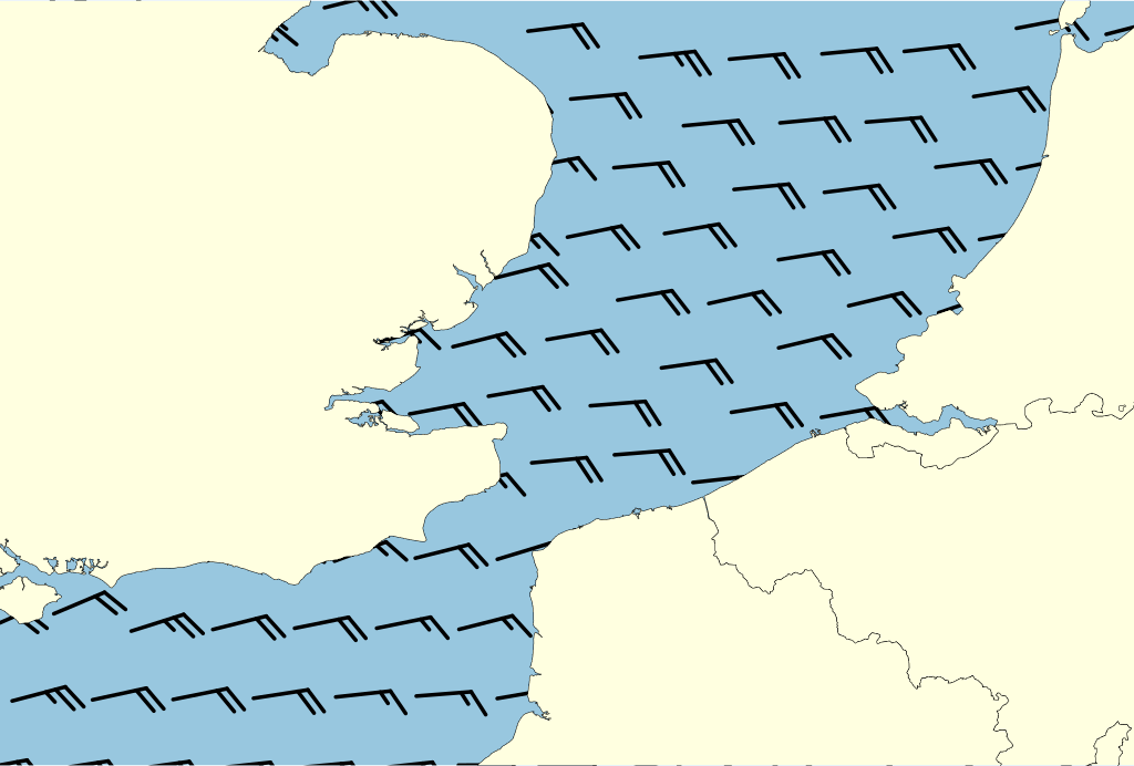 Beeld van het kustgebied