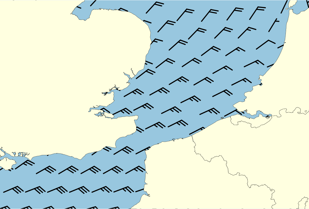 Beeld van het kustgebied