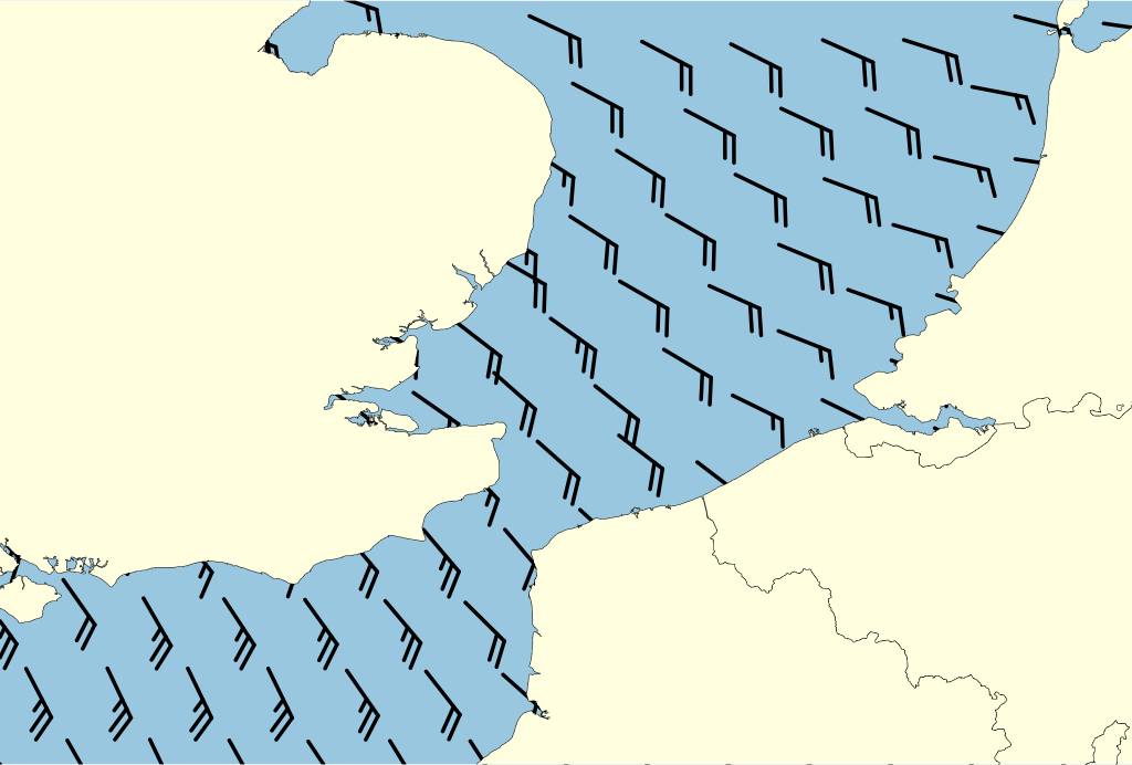 Beeld van het kustgebied