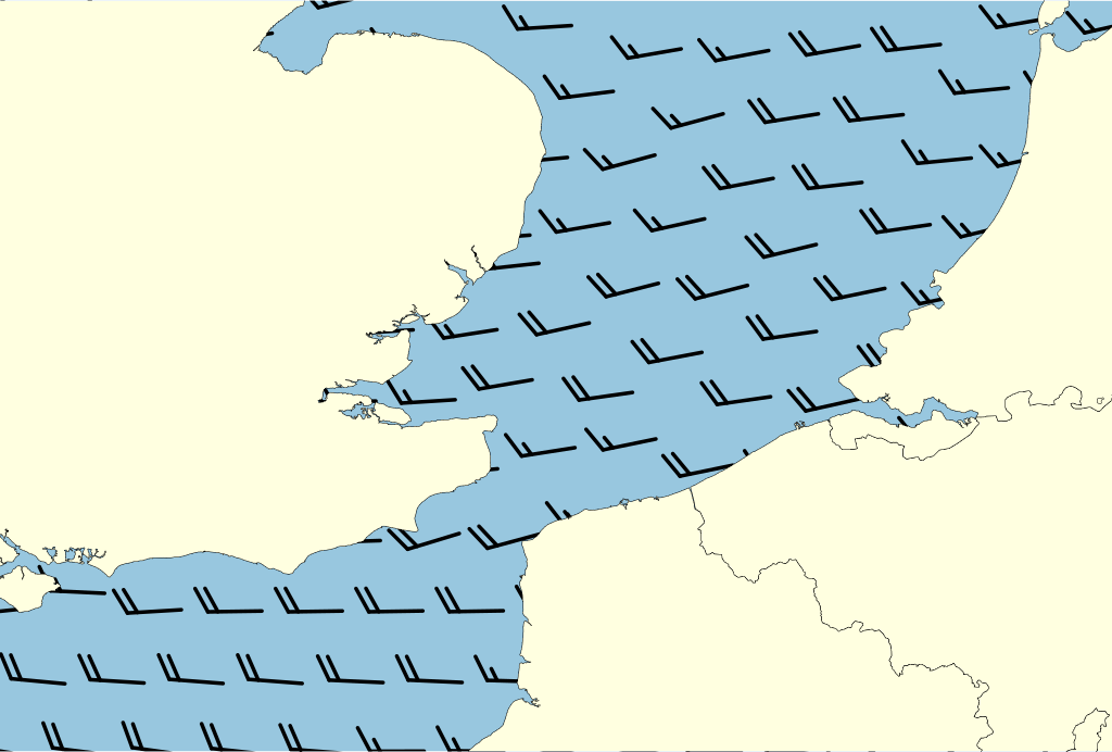 Beeld van het kustgebied