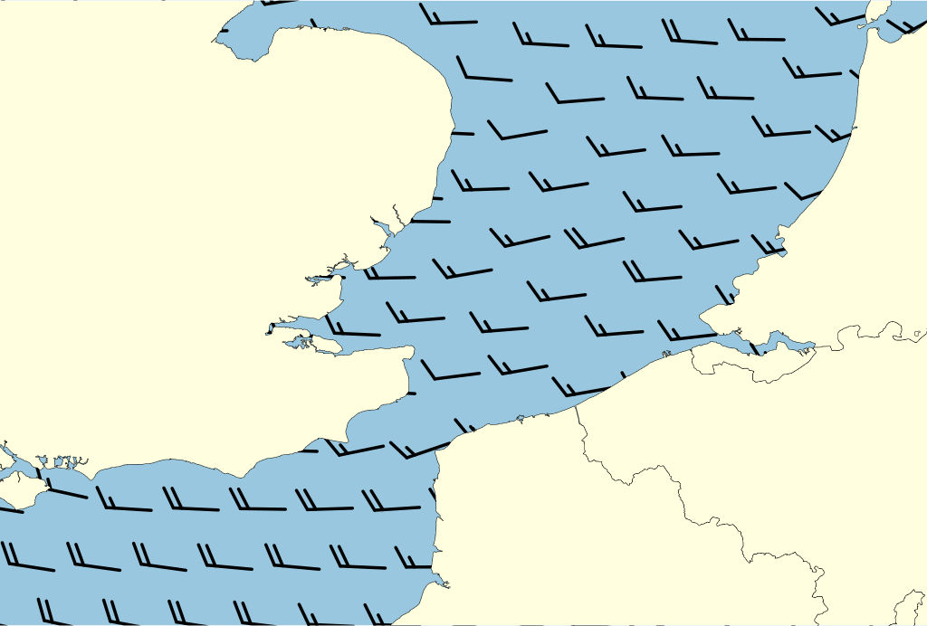 Beeld van het kustgebied