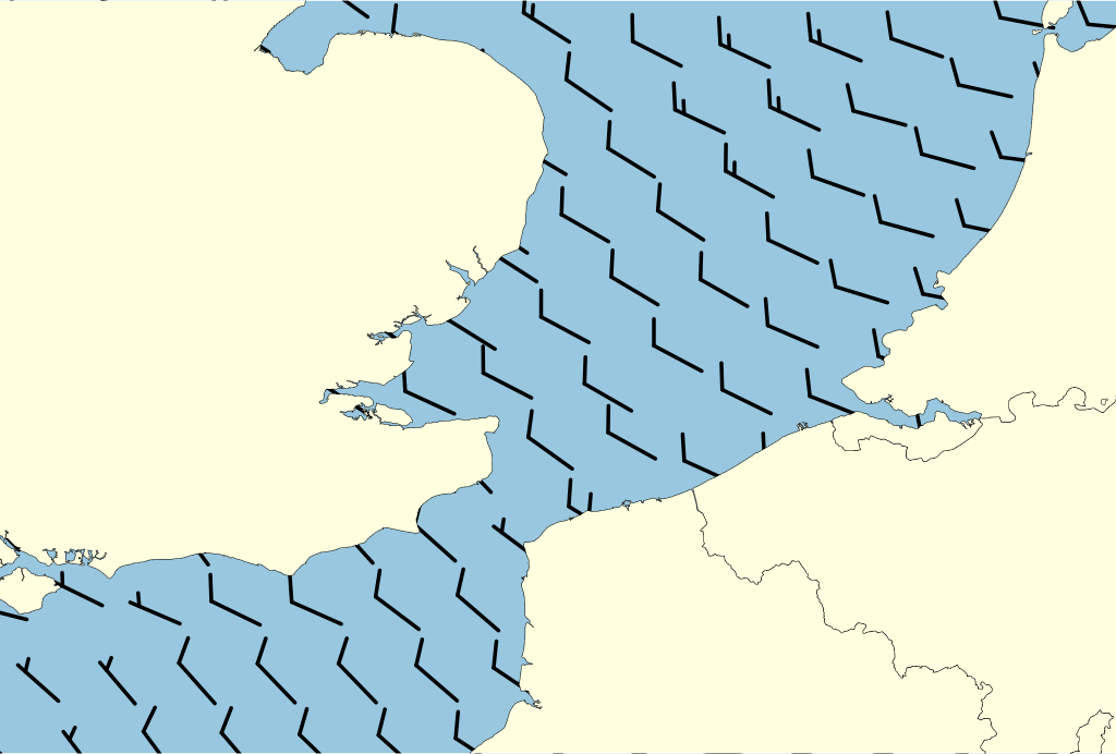 Beeld van het kustgebied