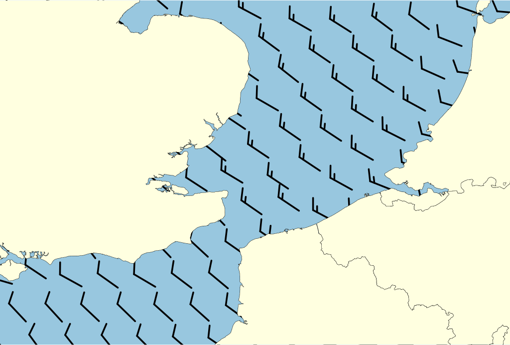 Beeld van het kustgebied