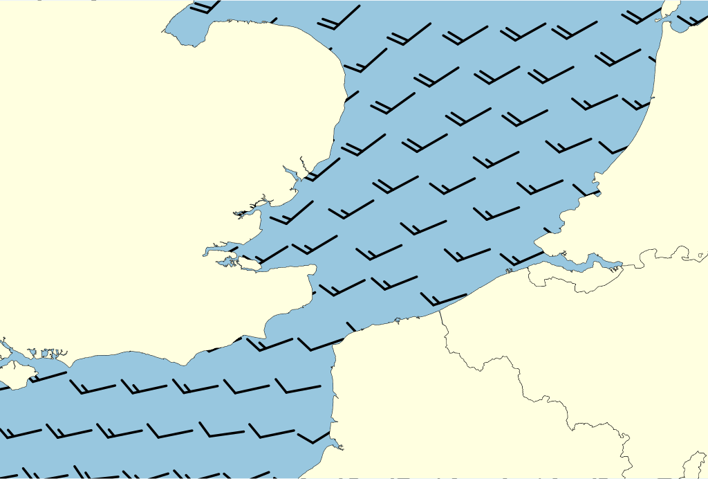 Beeld van het kustgebied