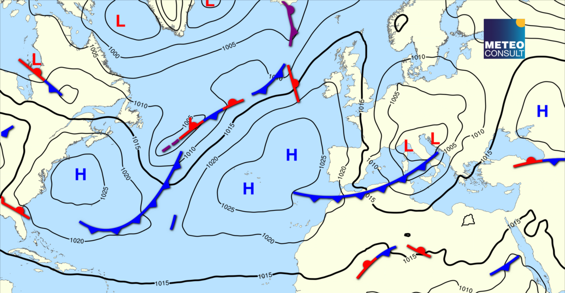 Beeld van de algemene weerssituatie