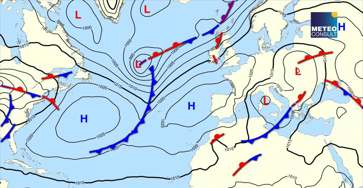 Beeld van de algemene weerssituatie