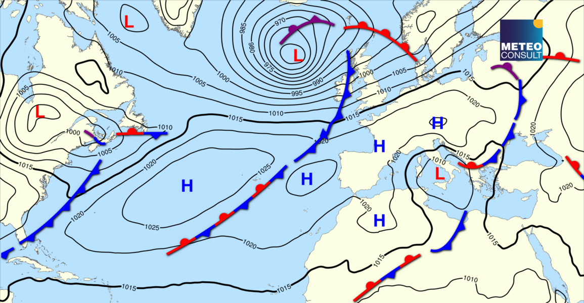 Beeld van de algemene weerssituatie