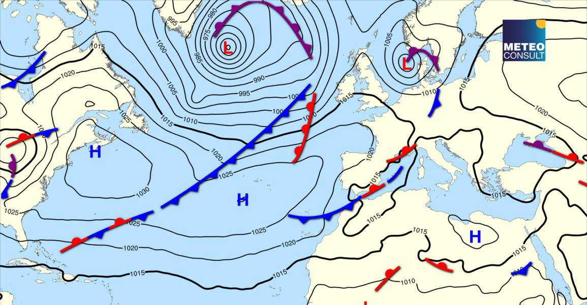 Beeld van de algemene weerssituatie