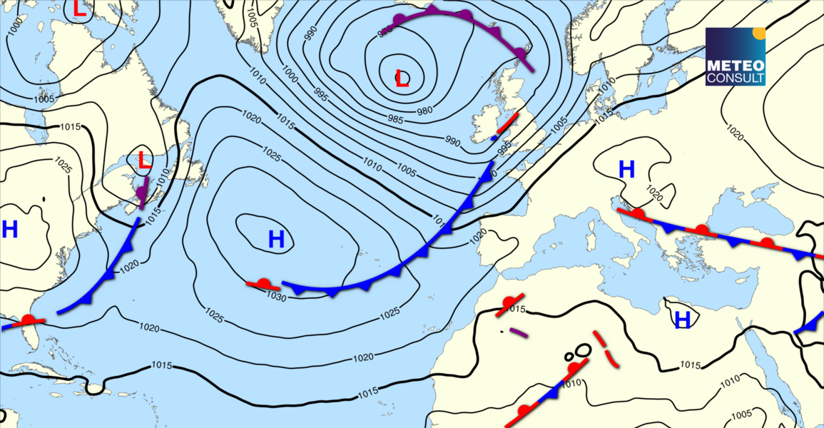 Beeld van de algemene weerssituatie