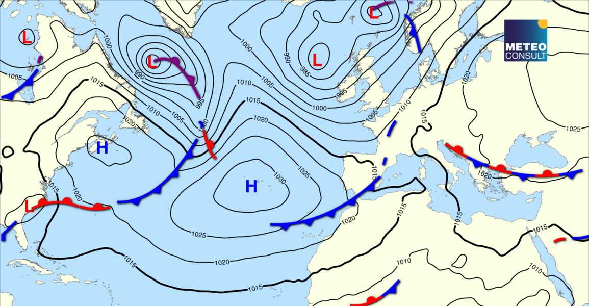 Beeld van de algemene weerssituatie