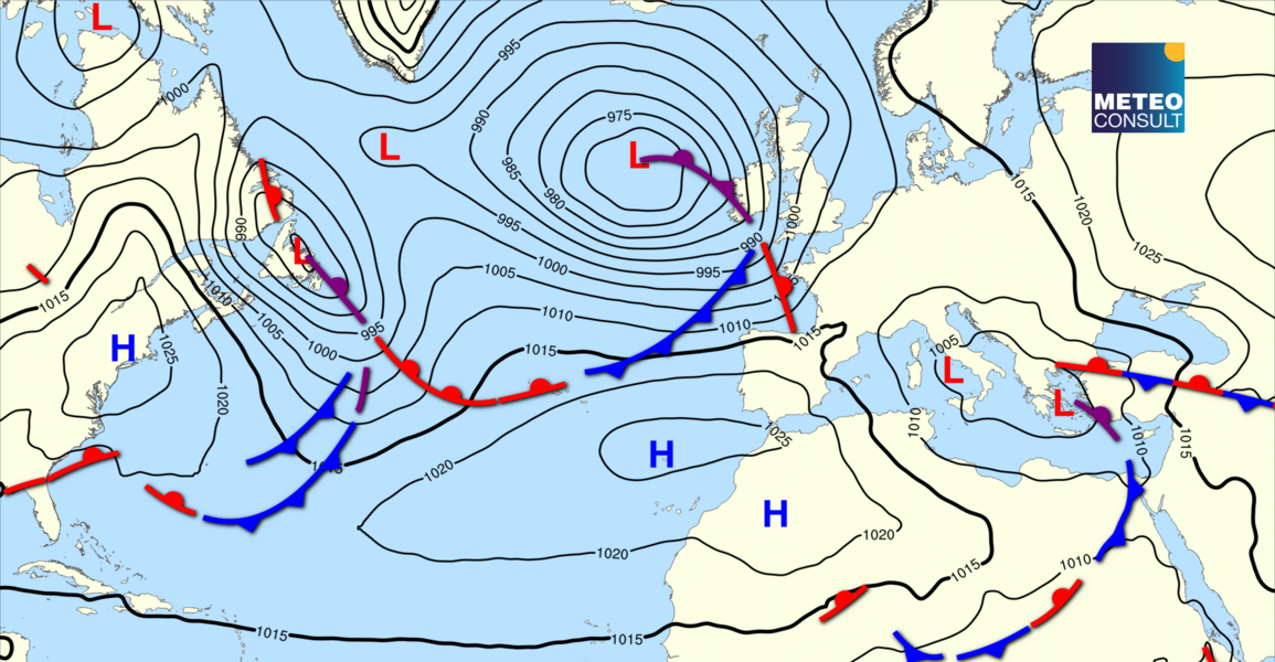 Beeld van de algemene weerssituatie