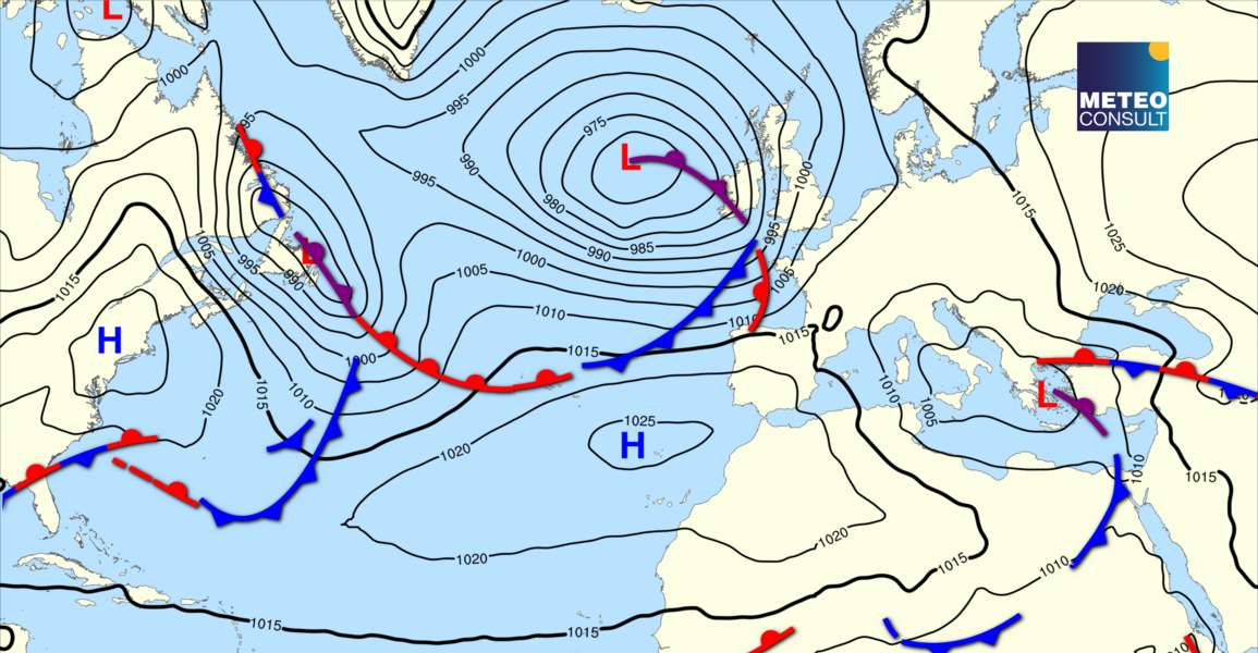 Beeld van de algemene weerssituatie