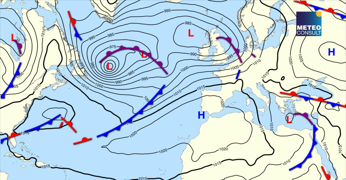 Beeld van de algemene weerssituatie