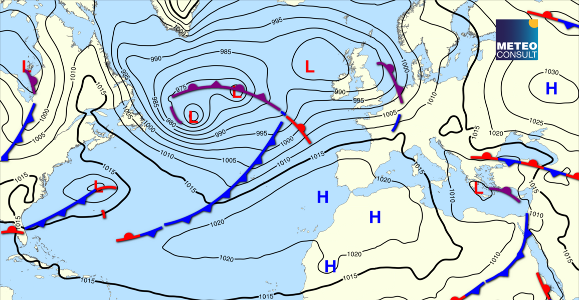 Beeld van de algemene weerssituatie
