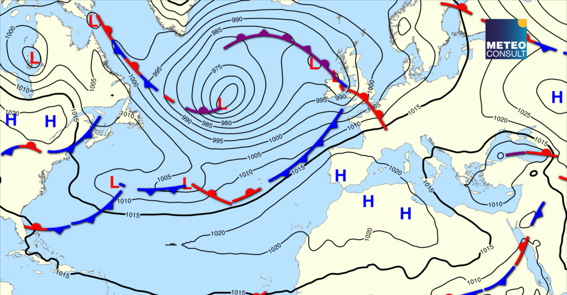 Beeld van de algemene weerssituatie
