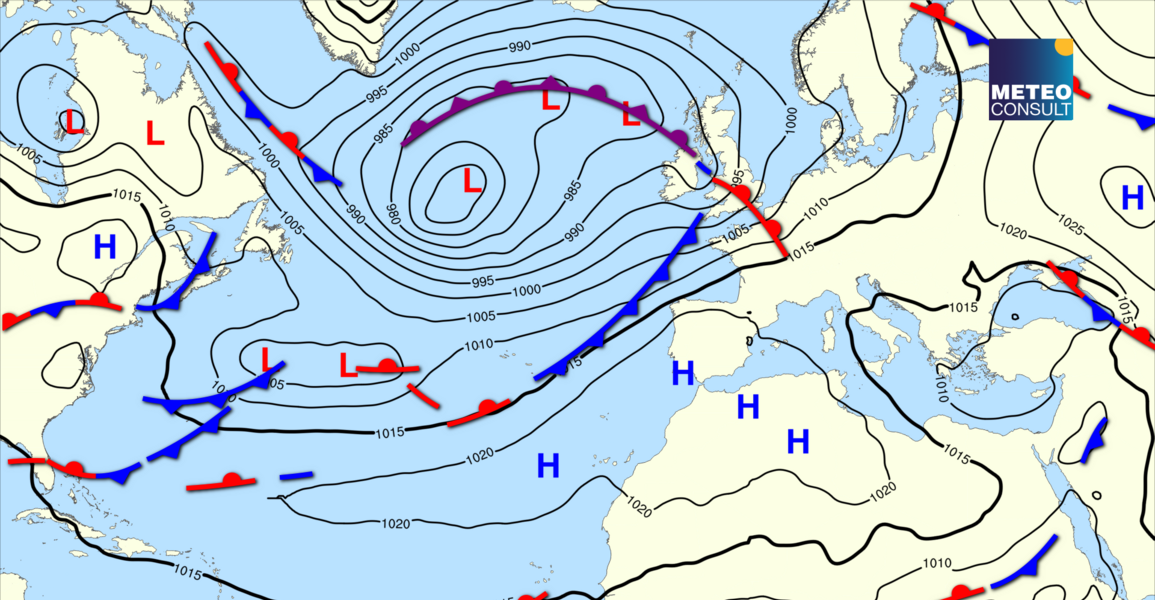 Beeld van de algemene weerssituatie