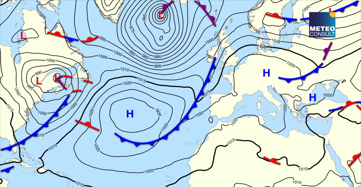 Beeld van de algemene weerssituatie