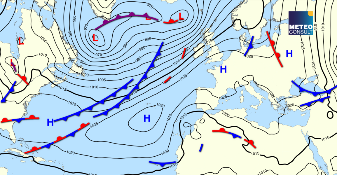 Beeld van de algemene weerssituatie