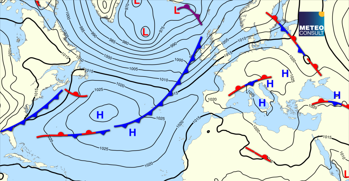 Beeld van de algemene weerssituatie