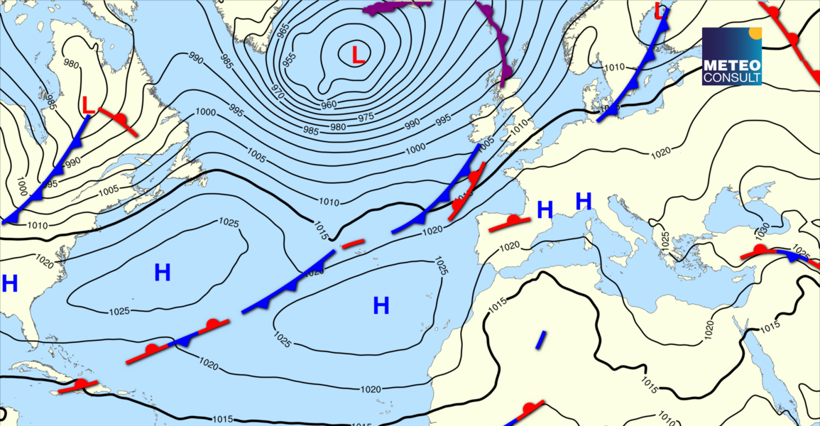 Beeld van de algemene weerssituatie