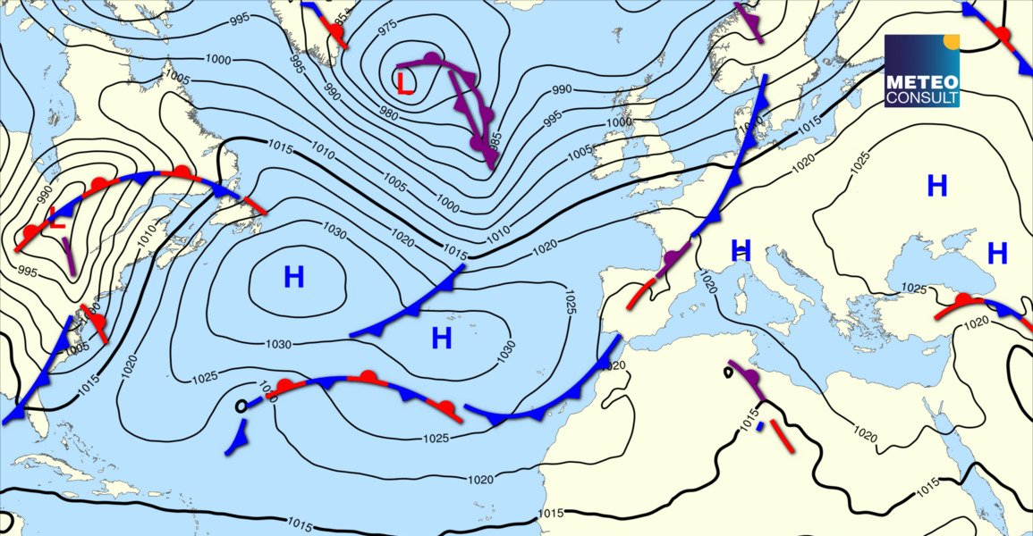 Beeld van de algemene weerssituatie