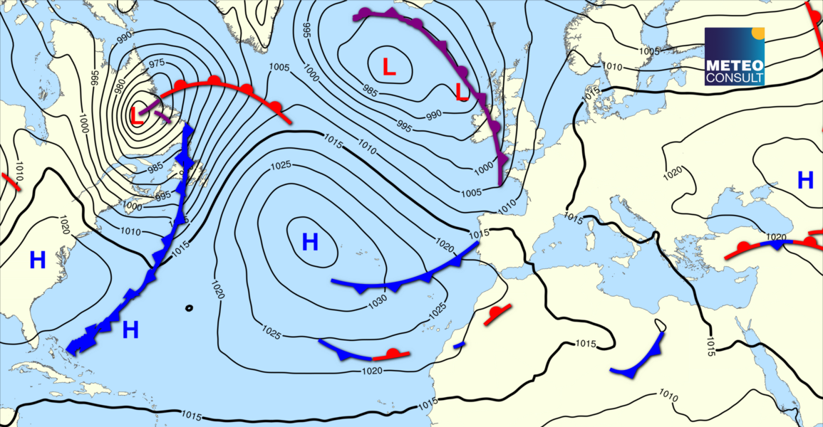 Beeld van de algemene weerssituatie