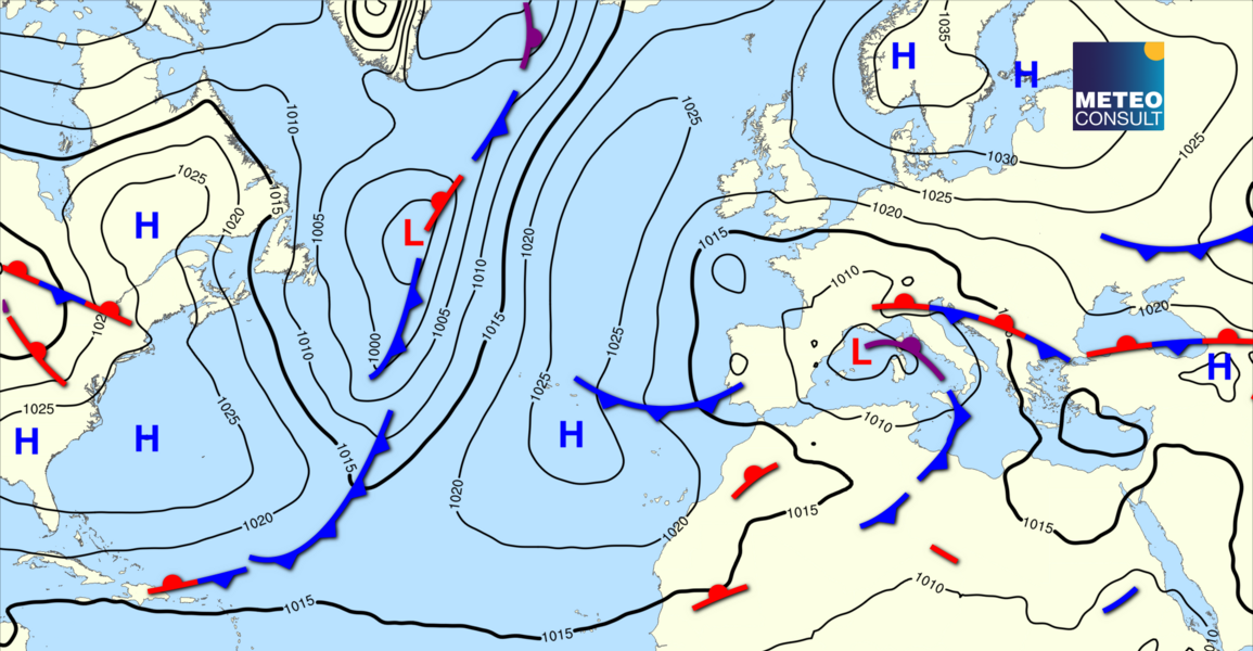 Beeld van de algemene weerssituatie