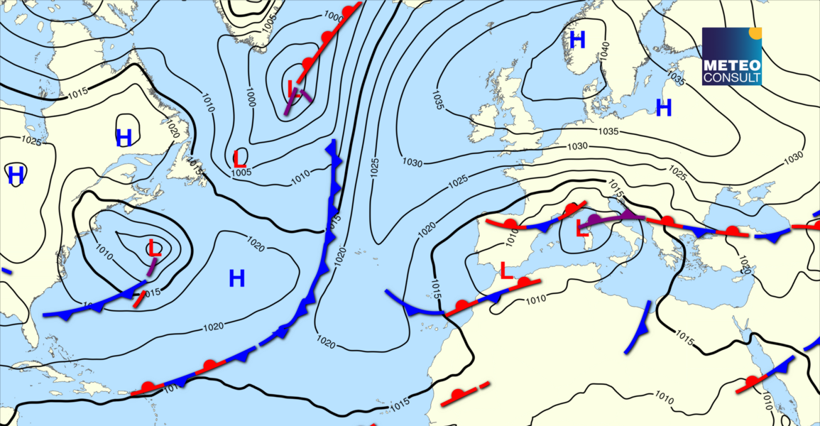 Beeld van de algemene weerssituatie