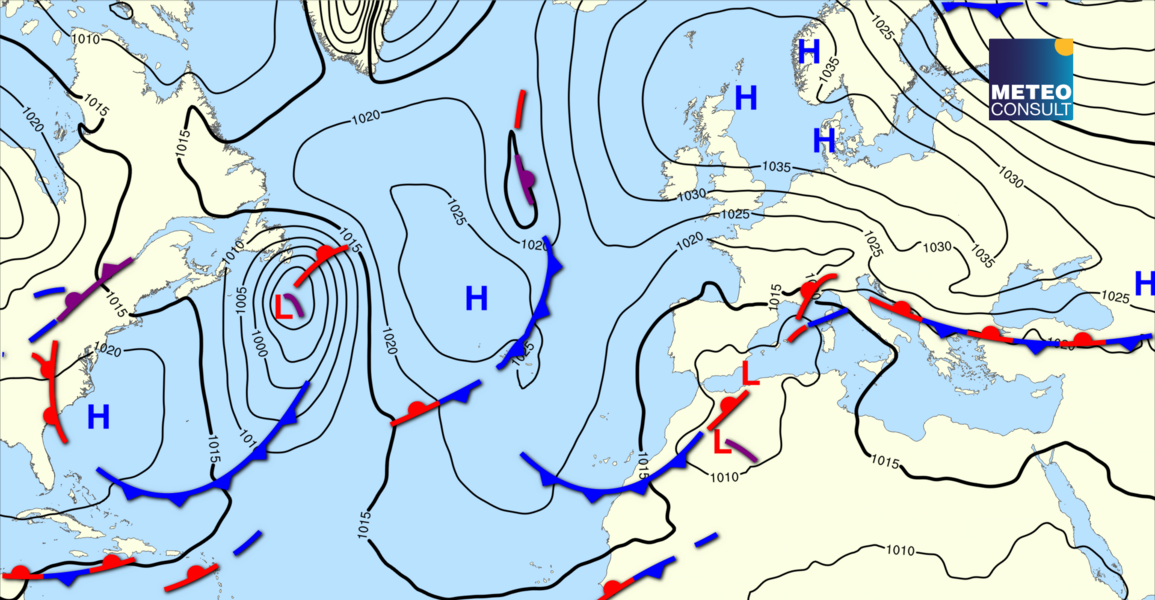 Beeld van de algemene weerssituatie