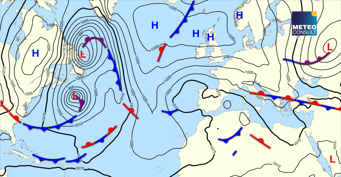 Beeld van de algemene weerssituatie