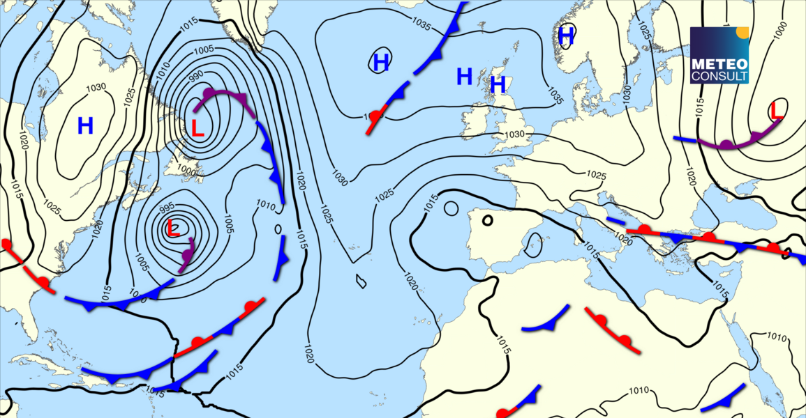 Beeld van de algemene weerssituatie
