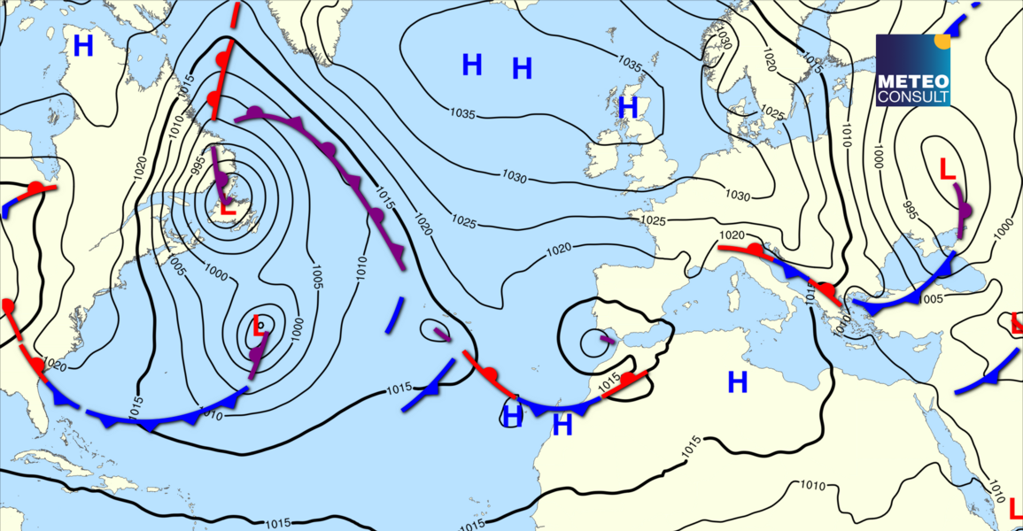 Beeld van de algemene weerssituatie