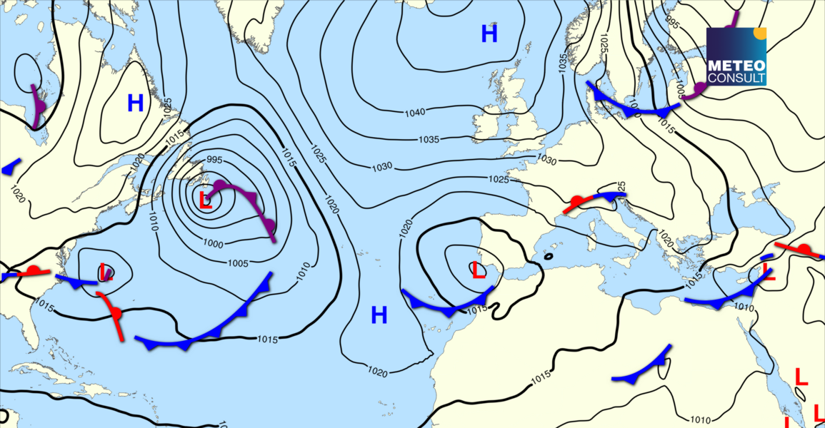 Beeld van de algemene weerssituatie