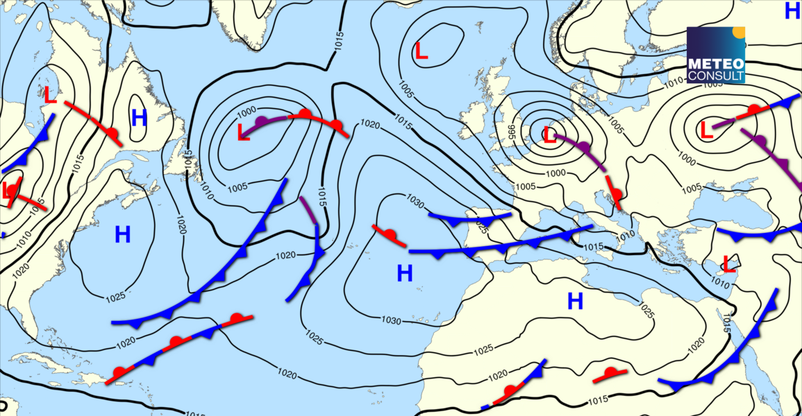Beeld van de algemene weerssituatie
