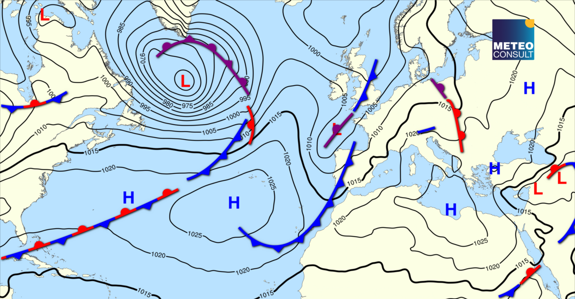 Beeld van de algemene weerssituatie
