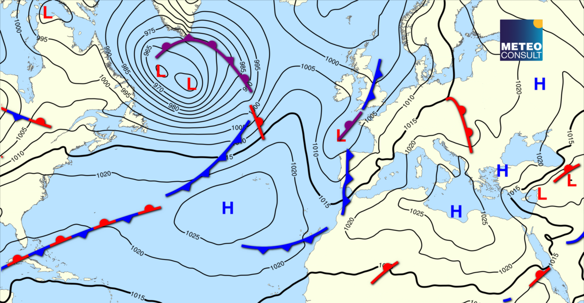 Beeld van de algemene weerssituatie
