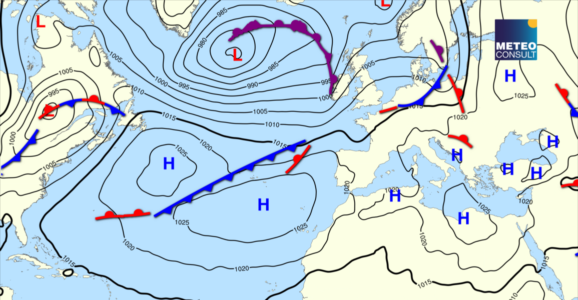 Beeld van de algemene weerssituatie