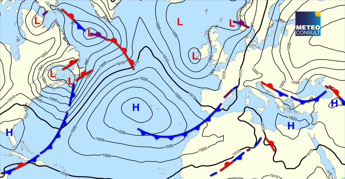 Beeld van de algemene weerssituatie