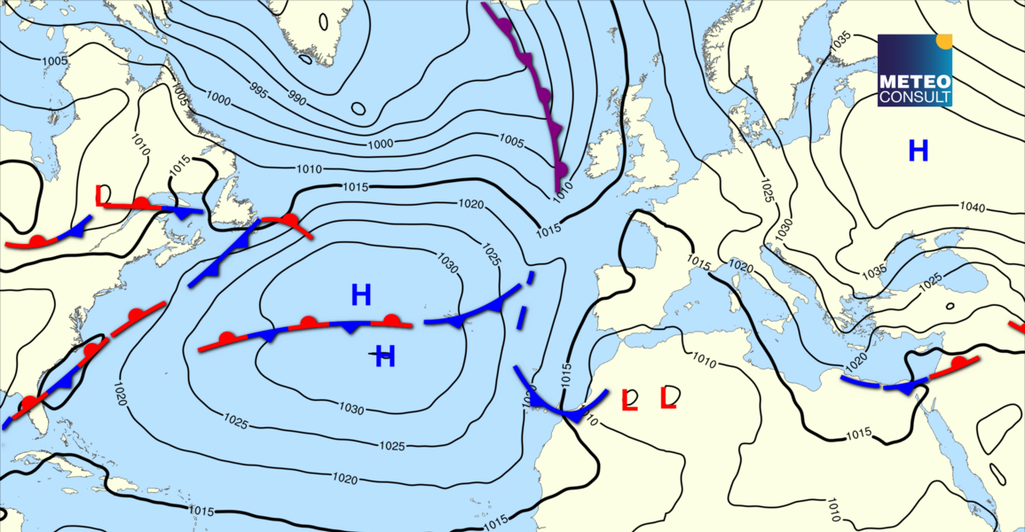 Beeld van de algemene weerssituatie