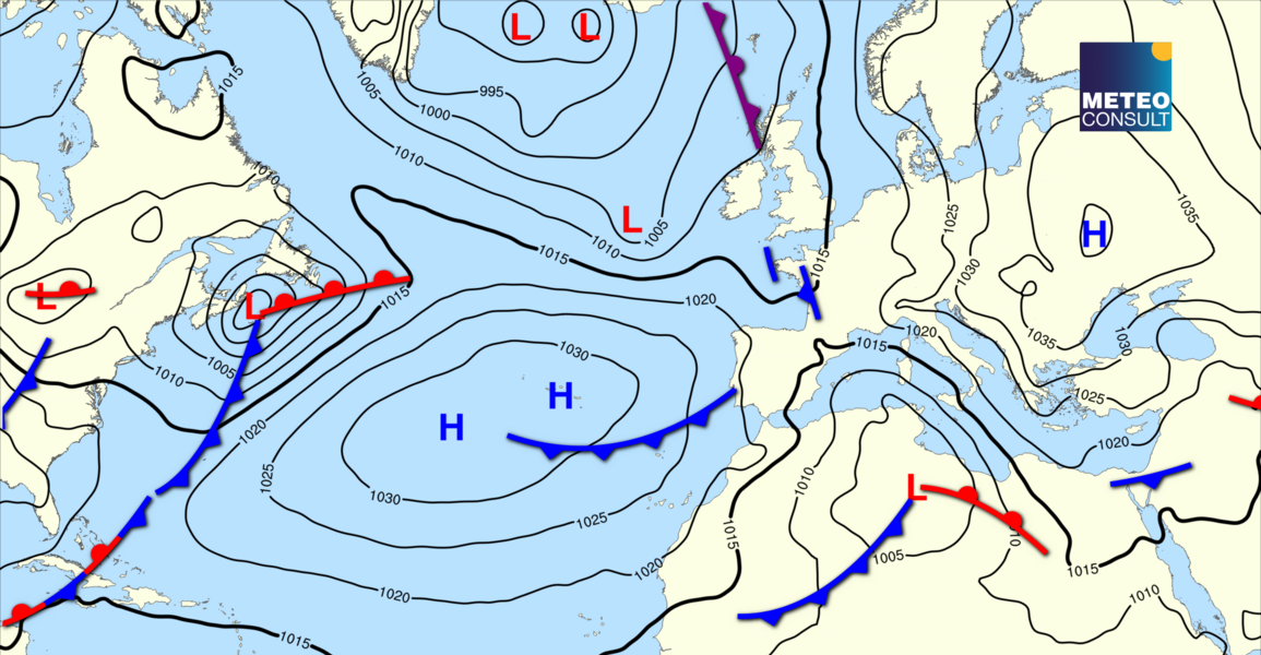 Beeld van de algemene weerssituatie