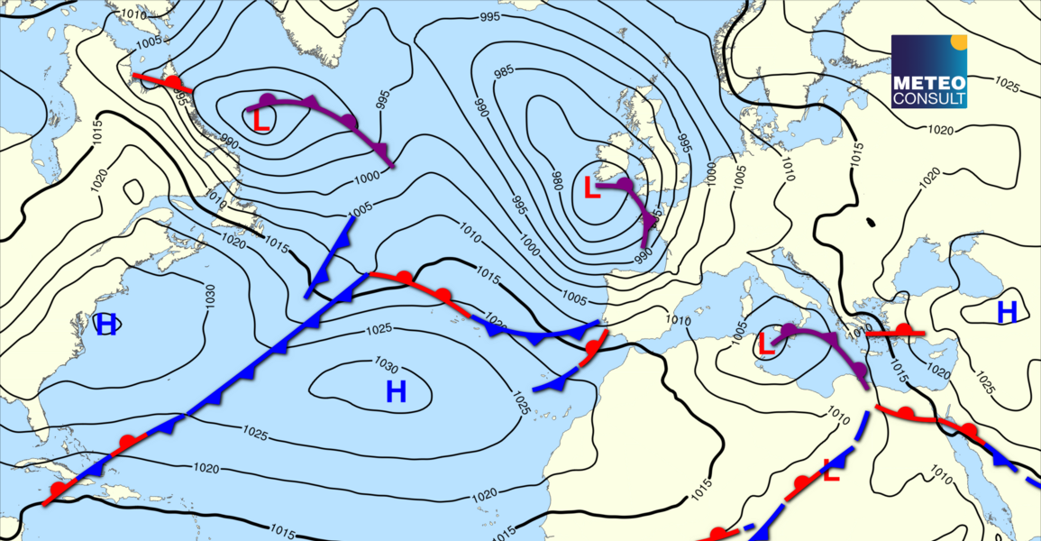 Beeld van de algemene weerssituatie