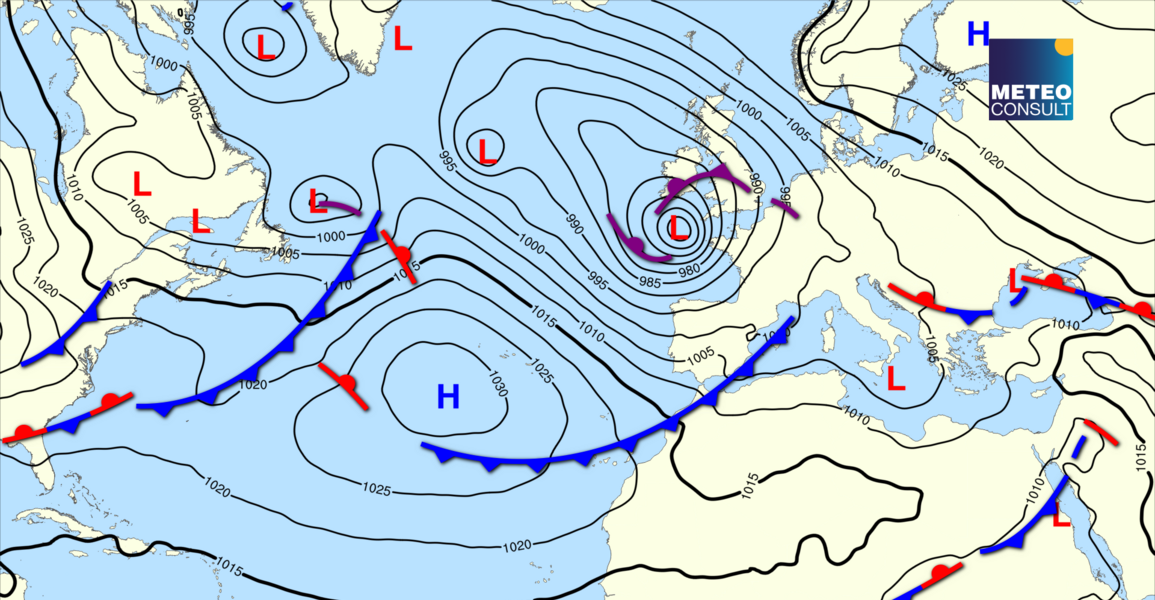 Beeld van de algemene weerssituatie